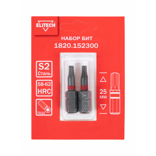 Биты TORX10 25мм 2шт 1820.152300
